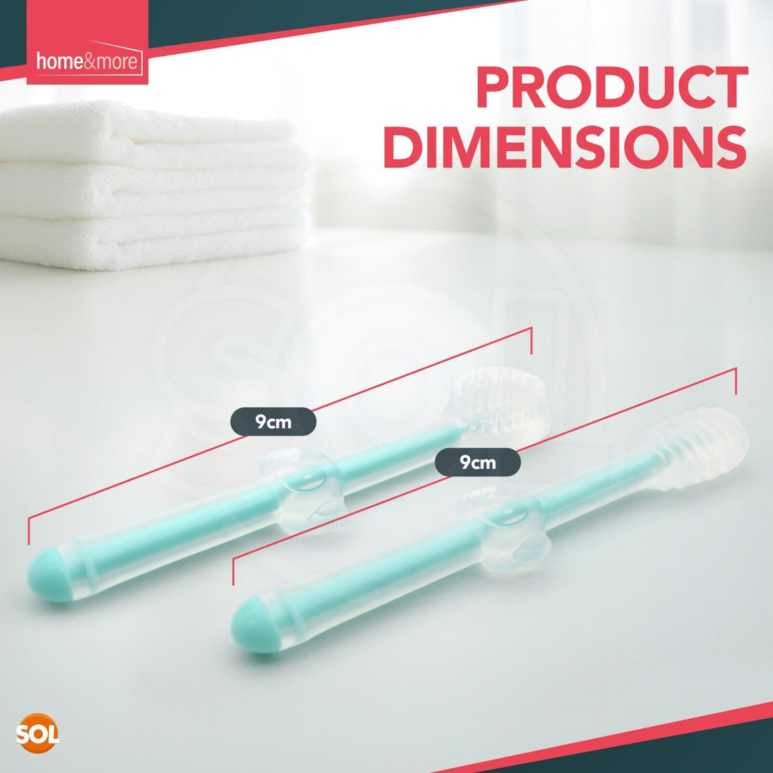 Silicone baby toothbrush