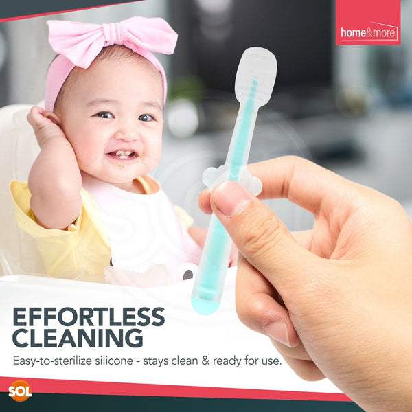Silicone baby toothbrush