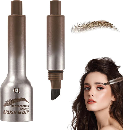 Eyebrow Brush & Dip (Dark Brown)