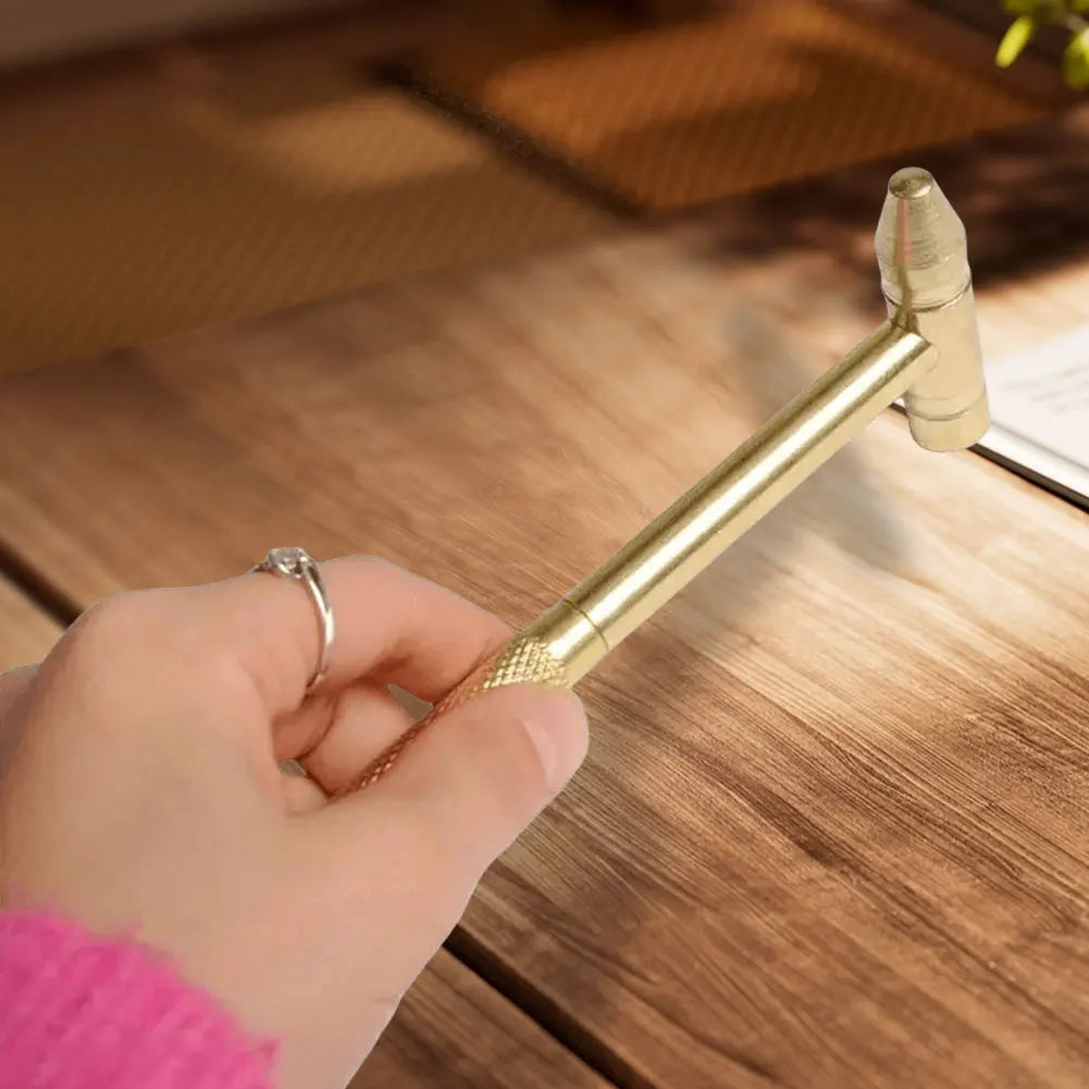 Brass Mini Hammer Screwdriver Set