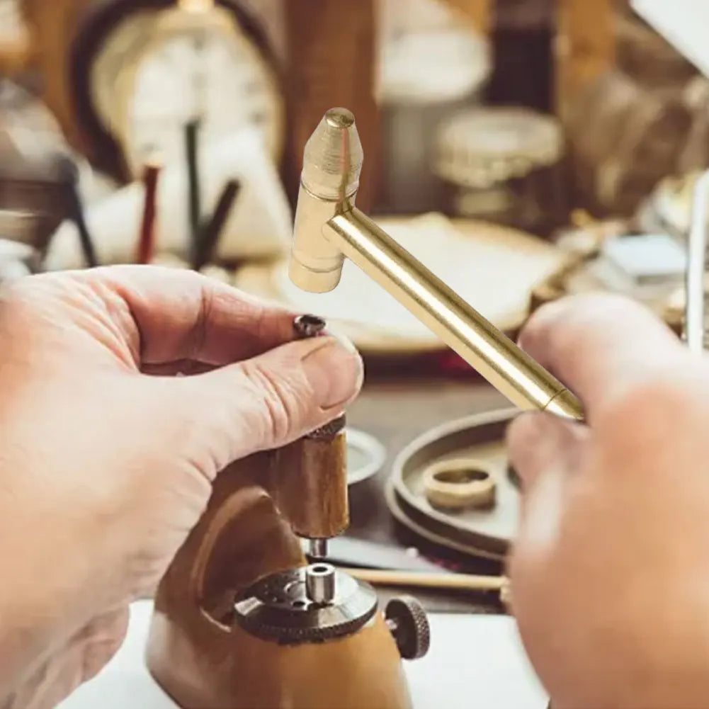 Brass Mini Hammer Screwdriver Set