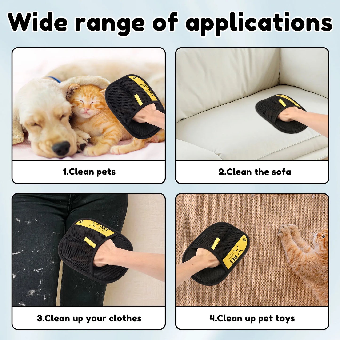 Double-Sided Pet Grooming Glove