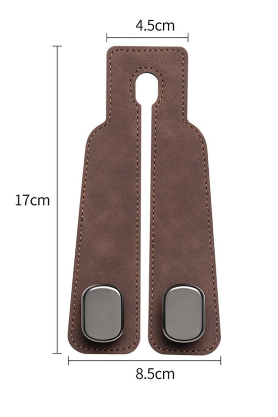 Car Seat Back Leather Double Hook