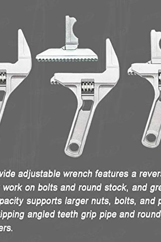 Multi-function Adjustable Large opening Universal Wrench with Twistable Round Tube
