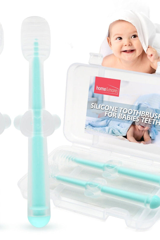 Silicone baby toothbrush