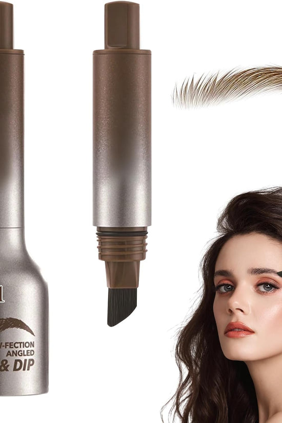 Eyebrow Brush & Dip (Dark Brown)