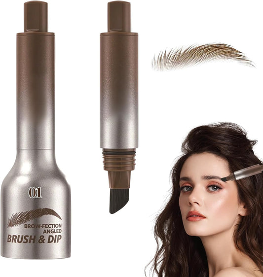 Eyebrow Brush & Dip (Dark Brown)