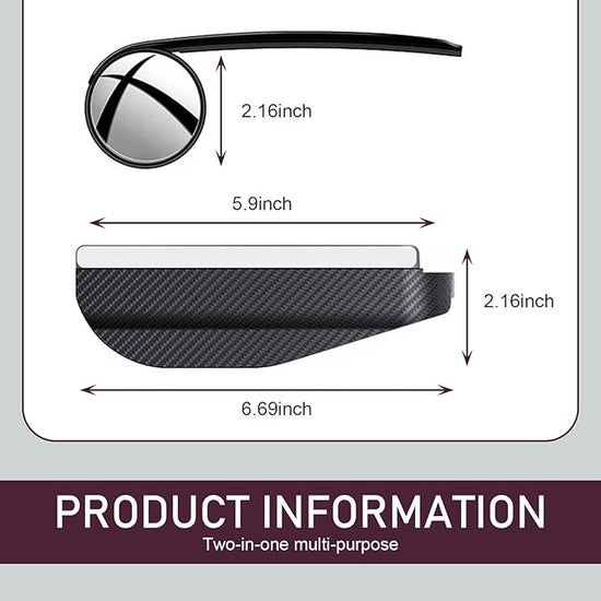 2-in-1 Car Rearview Mirror Accessory