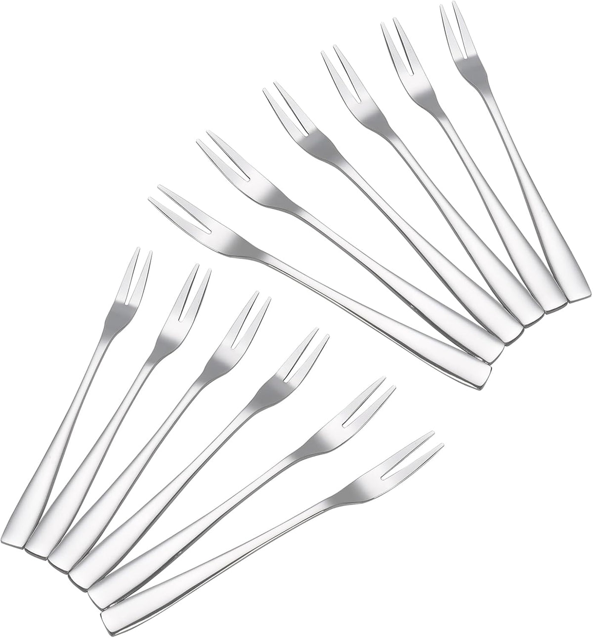 Premium Stainless Steel Dessert & Fruit Fork Set (Pack of 12)