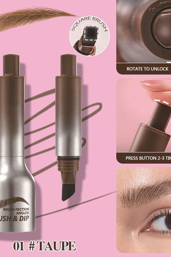 Eyebrow Brush & Dip (Dark Brown)