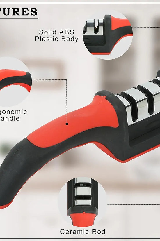 3-Stage Ceramic Heavy Duty Knife Sharpener