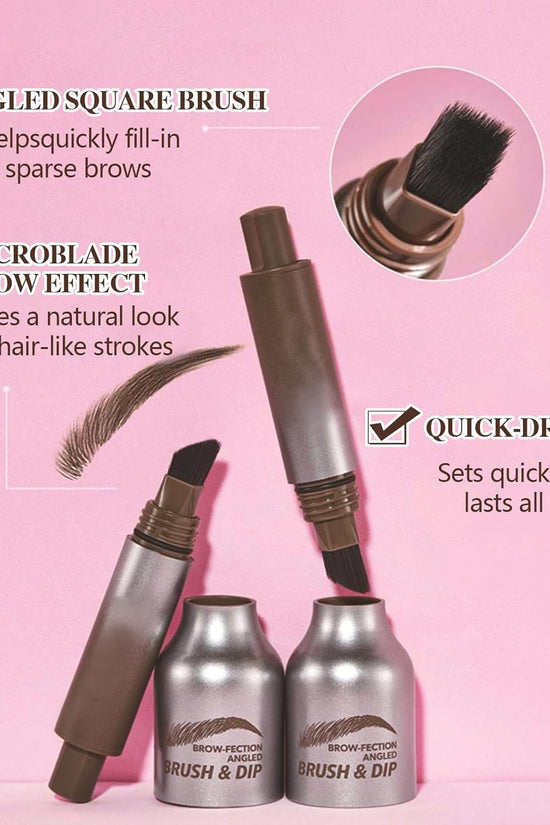 Eyebrow Brush & Dip (Dark Brown)