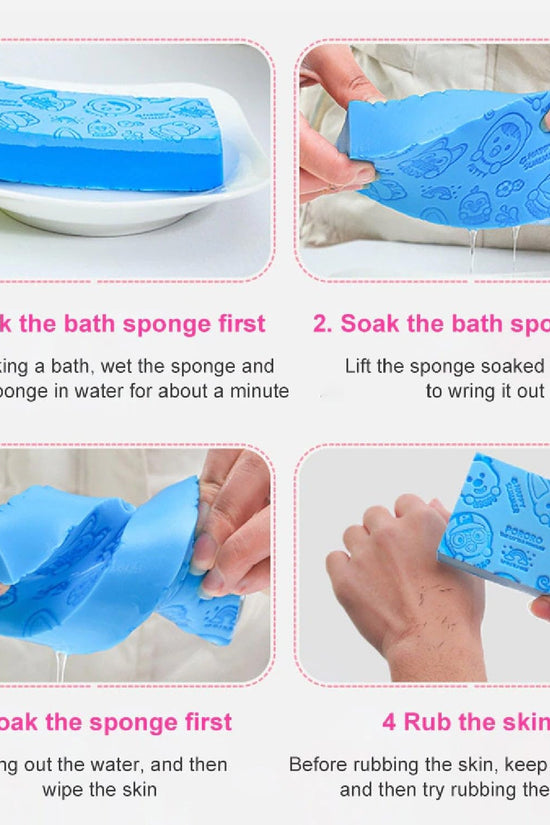 Ultra-soft Bath Scrubber Sponge (Pack of 3)
