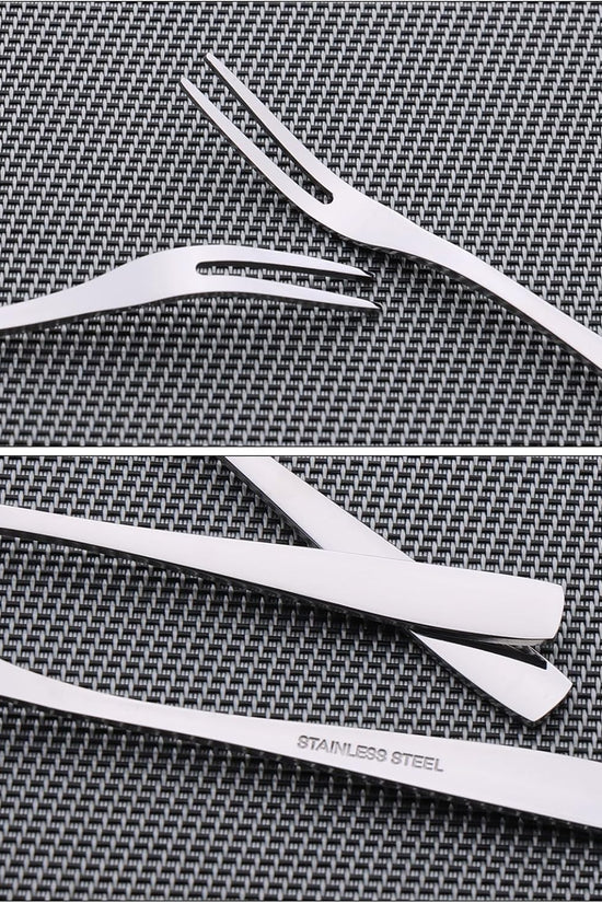 Premium Stainless Steel Dessert & Fruit Fork Set (Pack of 12)