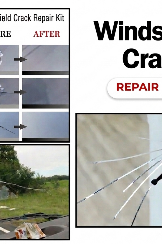 Glass Crack Nano Repair Fluid | For Car Windshield