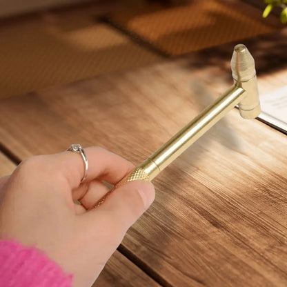 Brass Mini Hammer Screwdriver Set