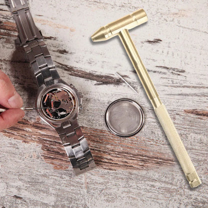 Brass Mini Hammer Screwdriver Set