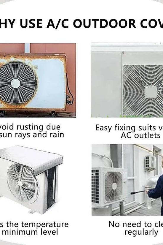 Outdoor AC Cover with Adjustable Straps