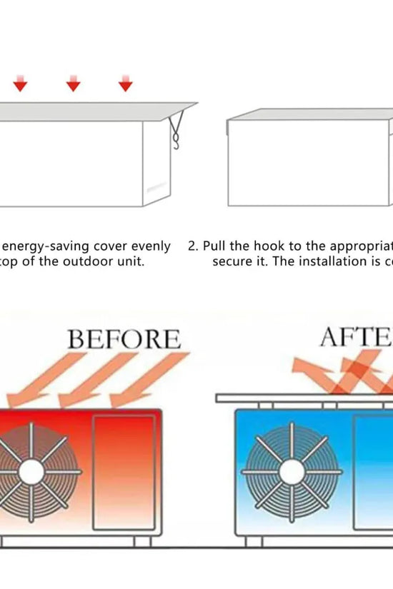 Outdoor AC Cover with Adjustable Straps