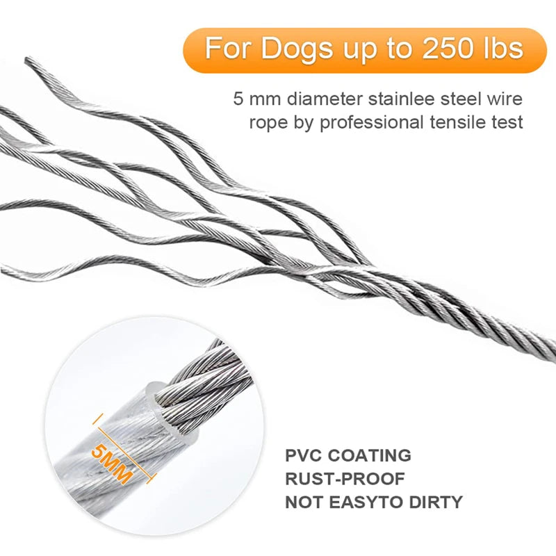 Stainless Steel Wire Rope (15 FOOT)