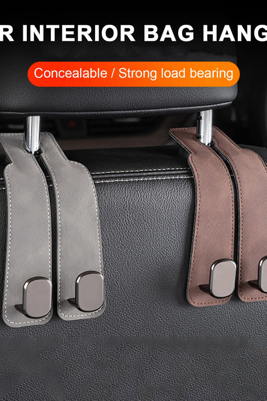 Car Seat Back Leather Double Hook