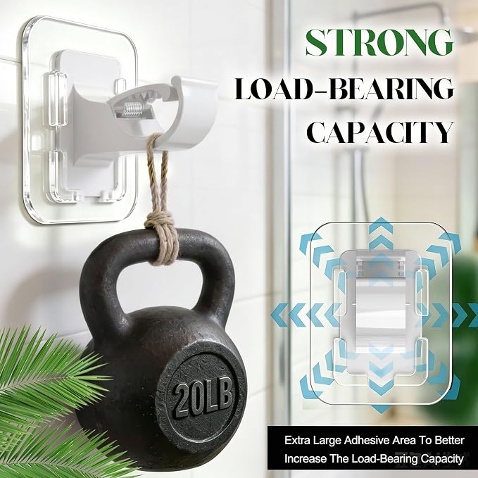 No-Drill Self-Adhesive Curtain Rod Holder