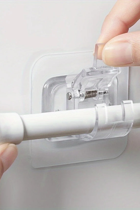 No-Drill Self-Adhesive Curtain Rod Holder