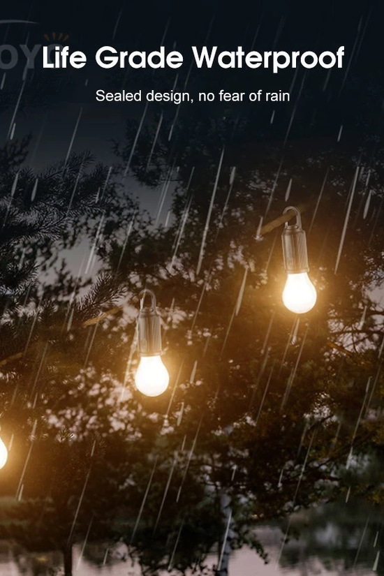 Solar LED Hanging Bulb Light